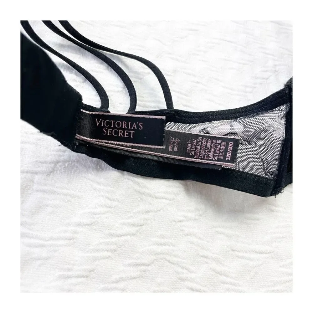Buy 1 get 1 free 32b Victorias Secret very sexy push up black Strappy floral